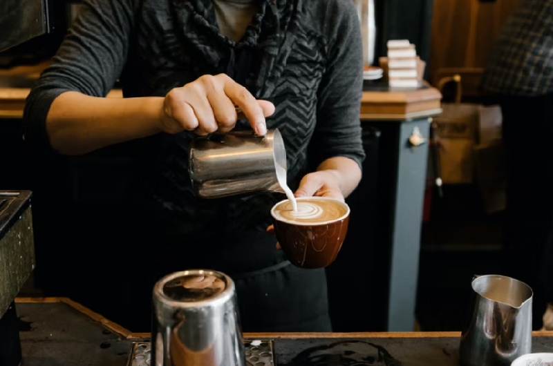 How to make heart shape coffee at home