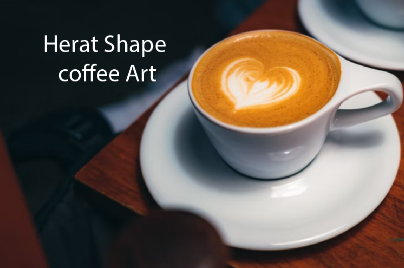 How to make heart shape coffee at home