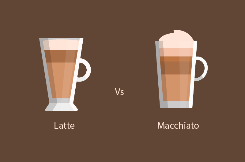 macchiato vs. latte